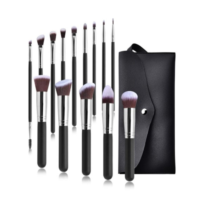 Amazon nuevo 14 cepillo de maquillaje conjunto traje belleza herramientas conjunto completo cepillo de maquillaje en stock fábrica al por mayor