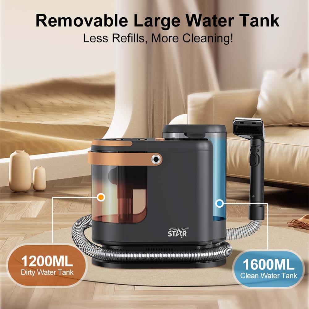 WinningStar Cross-border se especializa en lavado de alfombras, sofá, spray, succión, máquina de limpieza de tela multifuncional pequeña integrada