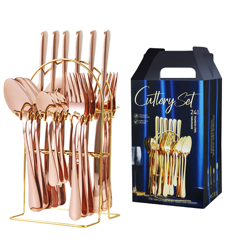 단락 랙 로즈 골드