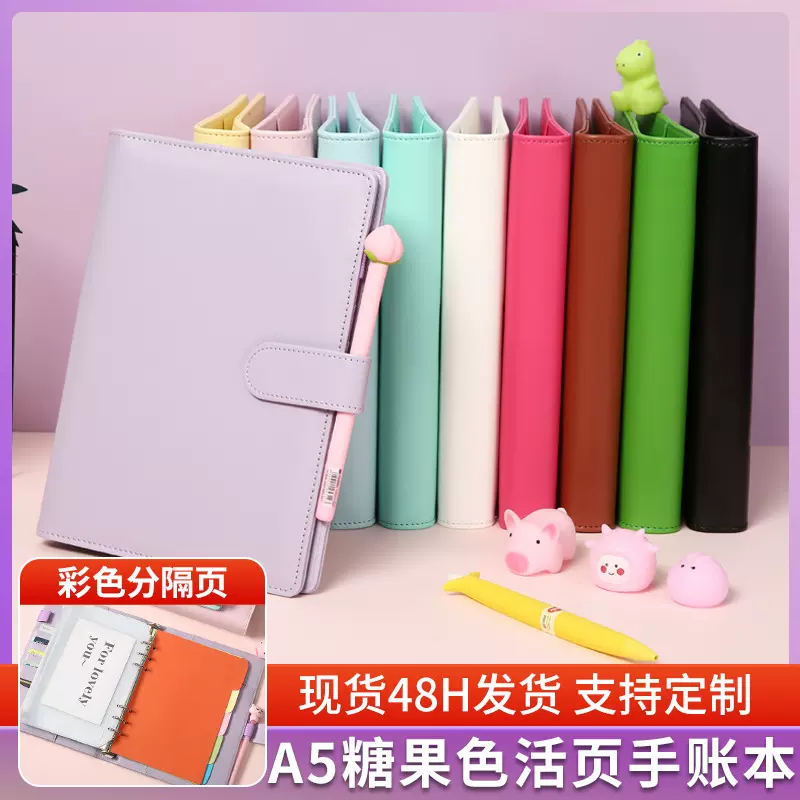 跨境少女心手账本可爱活页本小清新a5笔记本制定网红日记本子外贸