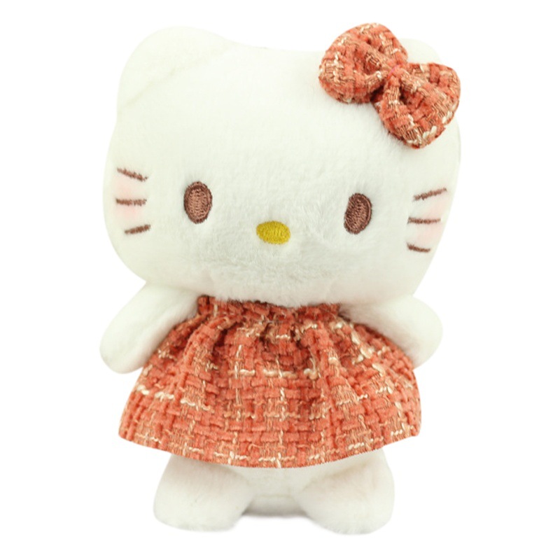 Lindo gatito colgante muñeca de juguete de peluche Chanel estilo gatito colgante llavero muñeca