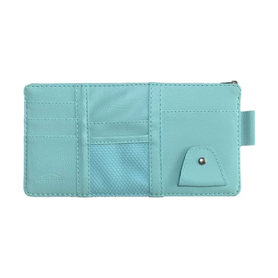 Visor Card Holder Glasses Holder: Car Glasses Clip/Bill Clip - light-blue