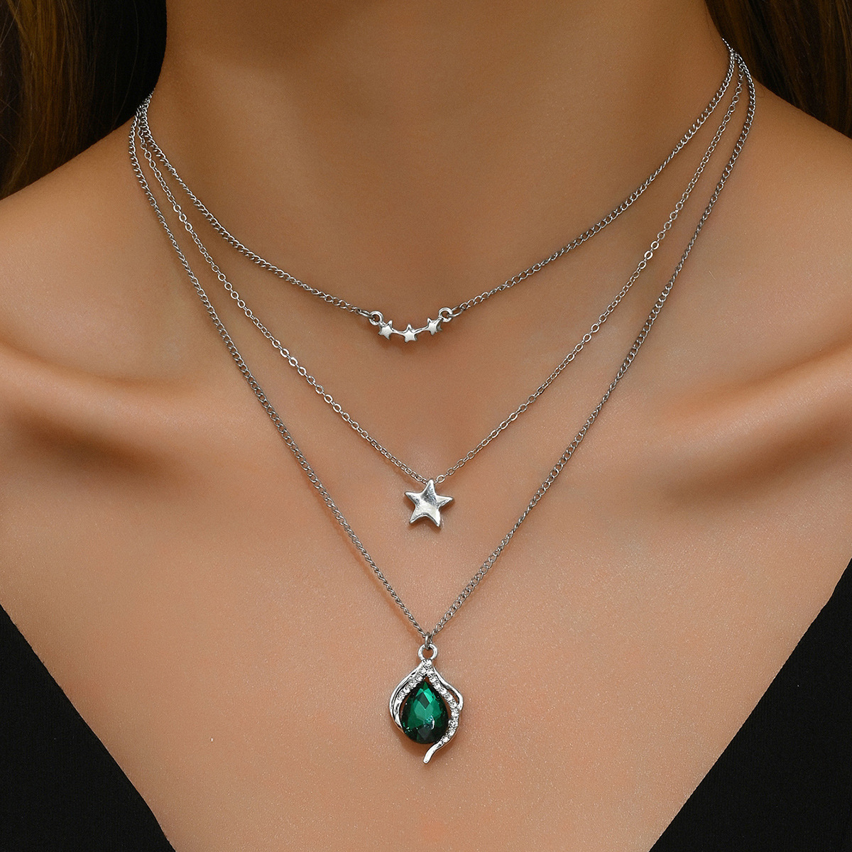 turquoise pendant drop-shaped