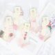 Six Finger mouse wholesale summer thin children's glass silk boat Socks 3-15 years old Korean style breathable cool crystal silk socks
