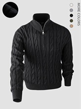 Q 71197 Half Zip Sweater Lazy Style Knitwear �������֯��
