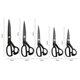 Multi-functional household scissors stainless steel manganese steel tailor scissors large thick sewing scissors black carbon steel garment scissors