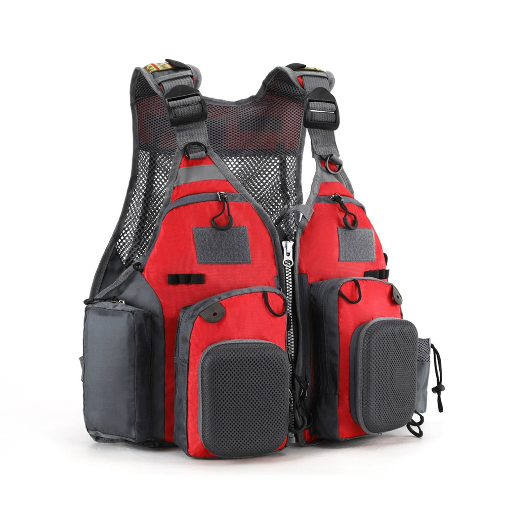Оптовая продажа рыболовный жилет спасательный жилет для взрослых с хорошей плавучести для гребли с летающей рыбалкой спасательный жилет F22