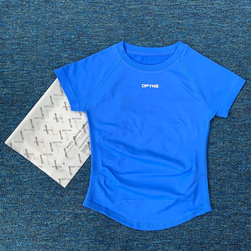 Dfyne New Summer Quick-Drying Breathable Sports T-Shirt Pilates Training Sports Yoga Fitness Short-Sleeved Top