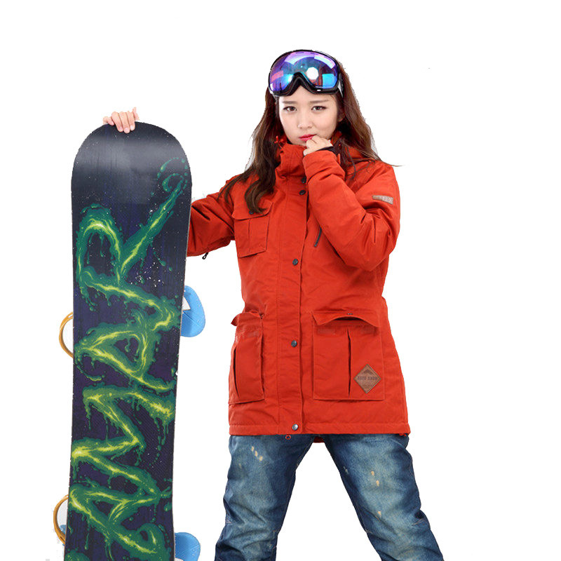 Special Clearance Ski Jacket Women's Double-Board Single-Board Windproof Waterproof Snow Country Warm Jacket Ski Jacket Women's Top