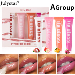 Julystar Fruit Flavored Lip Gloss 4 Set Lip