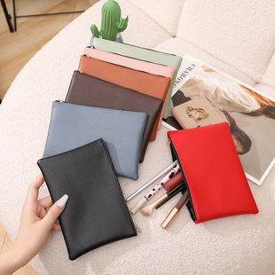 [spot wholesale] 2024 new litchi long ladies hand bag cosmetic bag storage bag mobile phone wallet