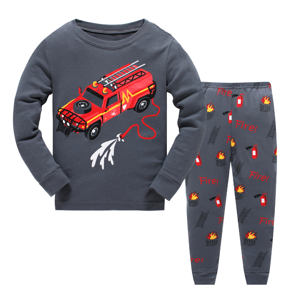 Europa y América nuevos niños homewear traje de comercio exterior transfronterizo niños de dibujos animados impreso pijamas niños Pijamas