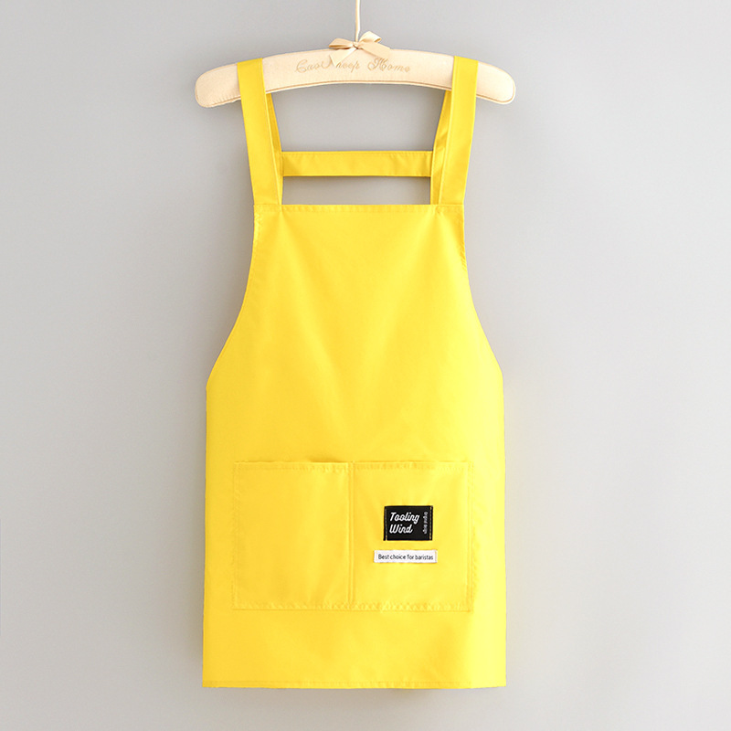 新型ファッションかわいい防水エプロン家庭用キッチン料理ウエスト花屋飲食専用作業服印字|undefined