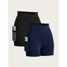 X 12414 High waist yoga shorts ���������٤��羳����ͨ