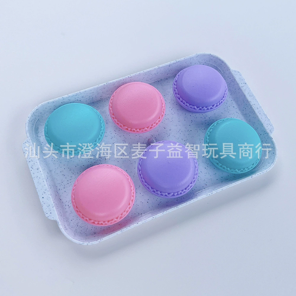 Моделирование Macarons Детские игрушки для фруктов и овощей Мальчики и девочки Кухня Игры Дом Завтрак Аксессуары для закусок