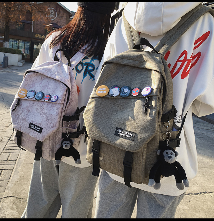 Mochila Casual Coreana Simple De Gran Capacidad display picture 38