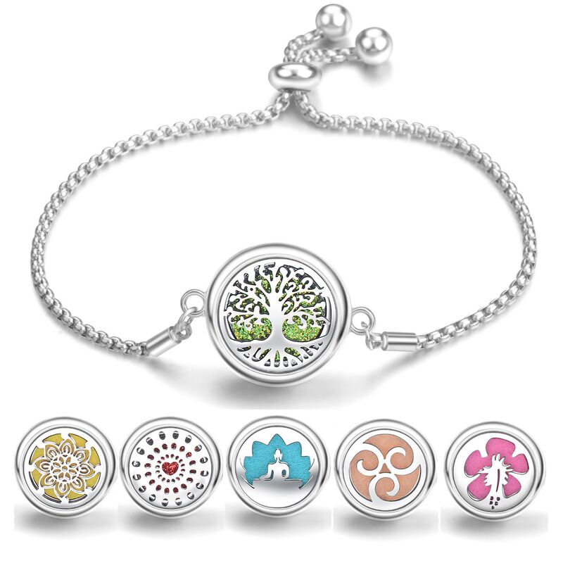 New cross-border aromatherapy essential oil perfume diffuser small box wristband jewelry bracelet bracelet couple jewelry decoration