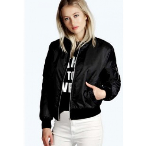 Ebay: Trendy Solid-Color Short Zip-Up Outerwear Jacket for Autumn & Winter—Europe & America Style
