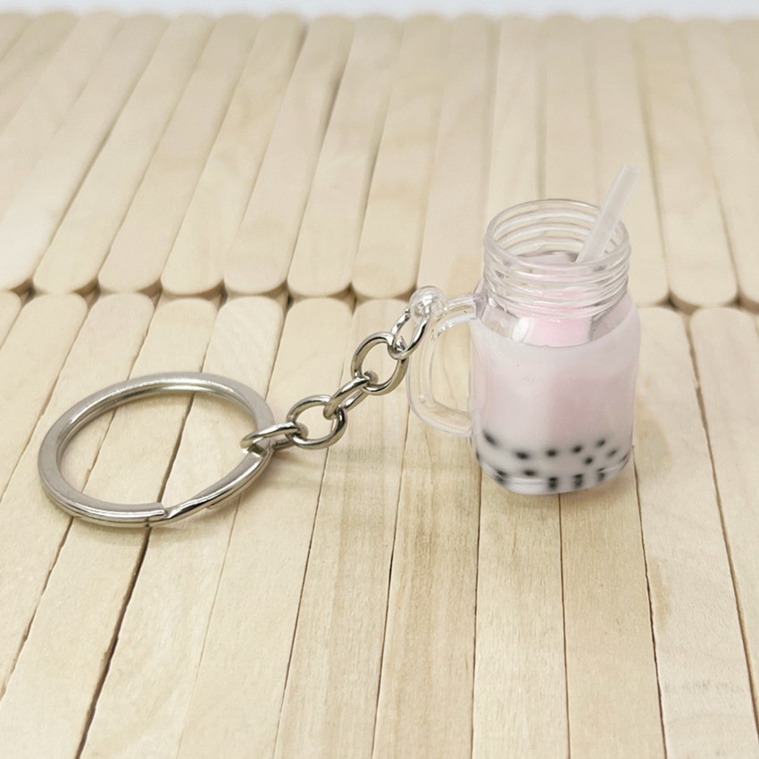 1 Piece Quantity Casual, Daily Occasion Streetwear Cup Arylic Metal Unisex Bag Pendant Keychain