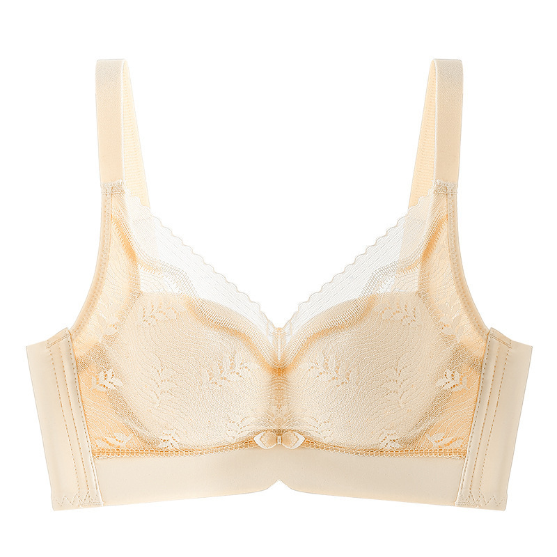 女性用夏用下着、薄型プッシュアップ、副乳縮小、たるみ防止、リフティング、通気性、空調穴カップ、調節可能なブラジャー|undefined
