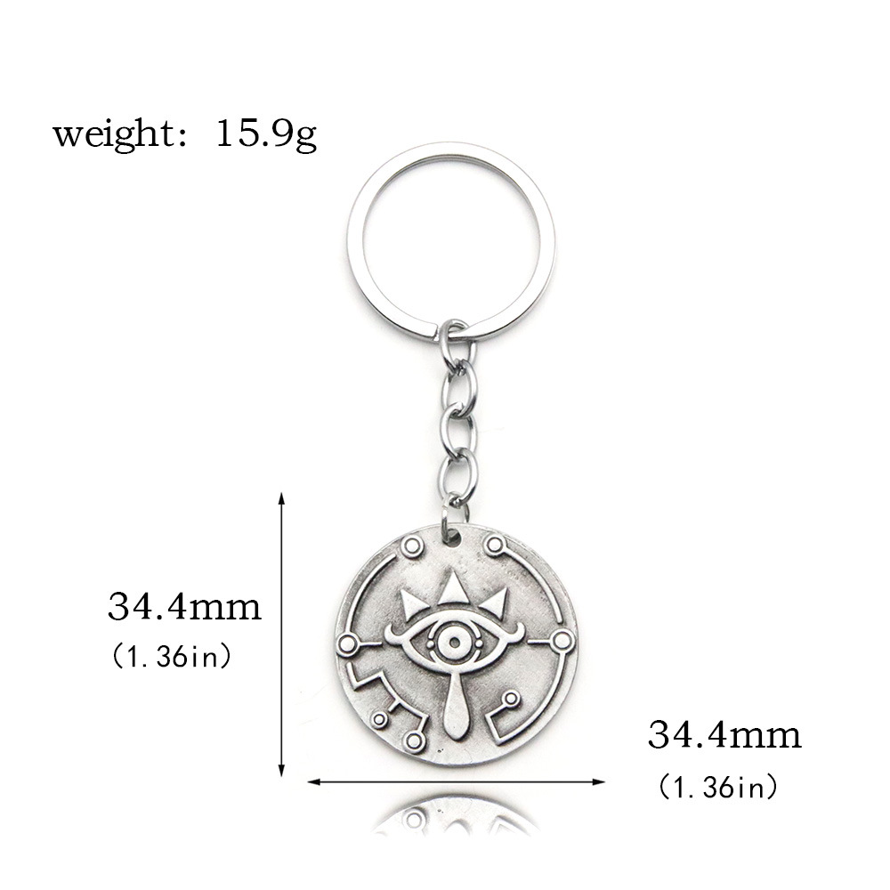 Retro Cool Style Devil's Eye Alloy Unisex Bag Pendant Keychain Necklace display picture 1