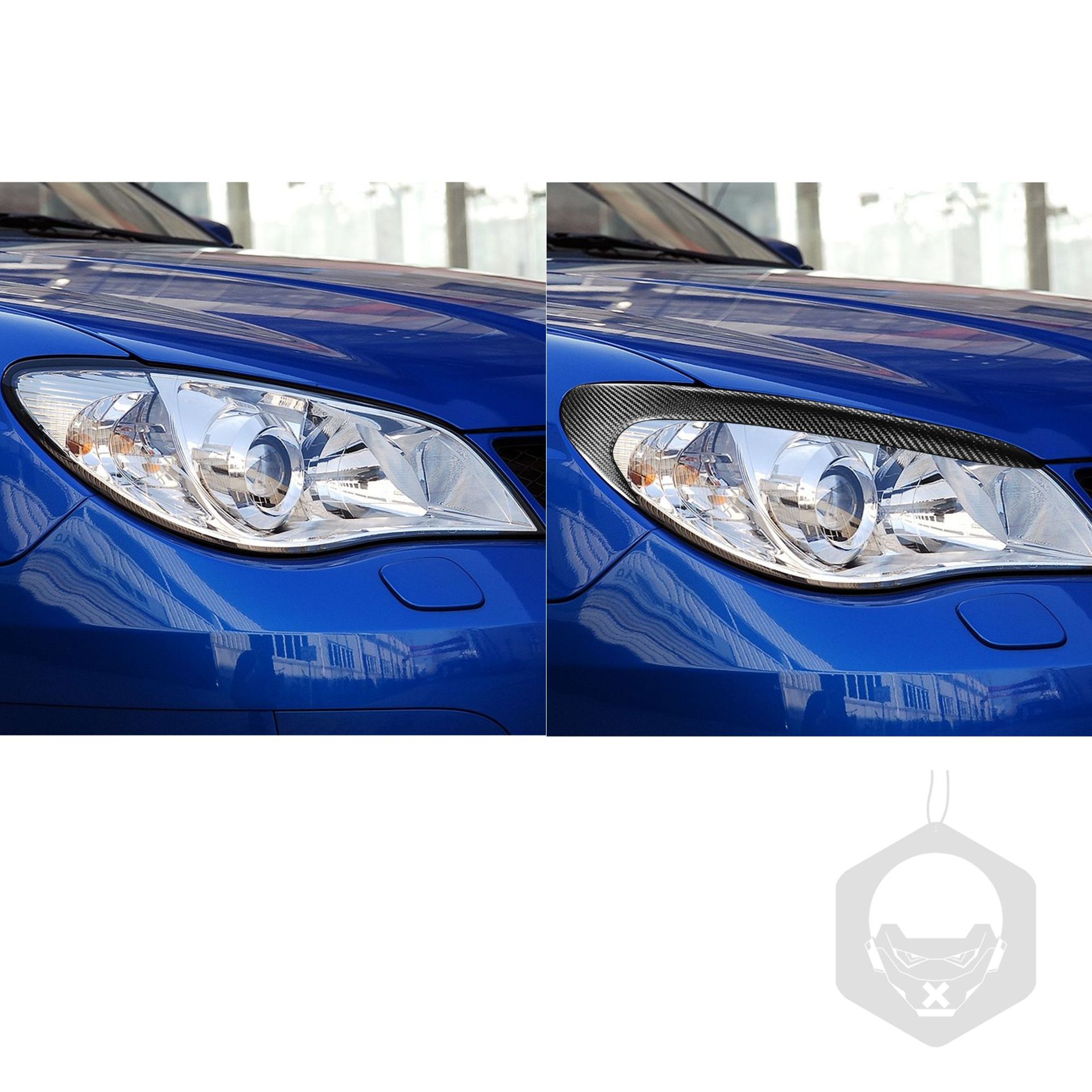 Carbon Fiber Headlight Eyebrow Trim for 06-07 Subaru Impreza 9th Gen