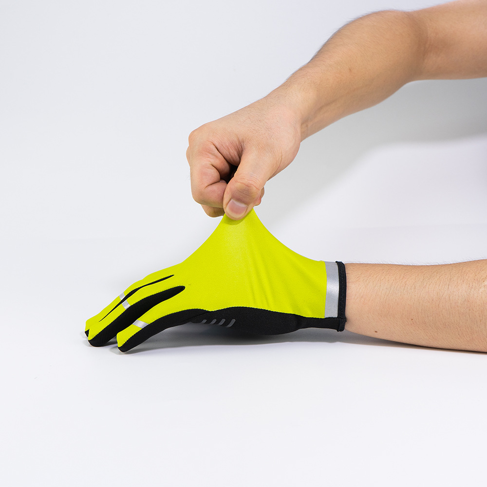 夏季长指触屏自行车手套 高弹透气户外运动驾驶装备骑行手套批发