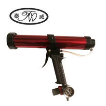 力强泰威红色带调节表气动软胶枪400ML