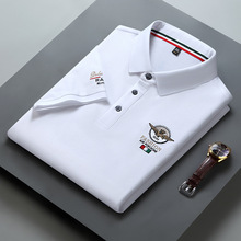 Polo衫t恤男装夏季男士Polo衬衫欧美大码刺绣商务半袖男休闲透气