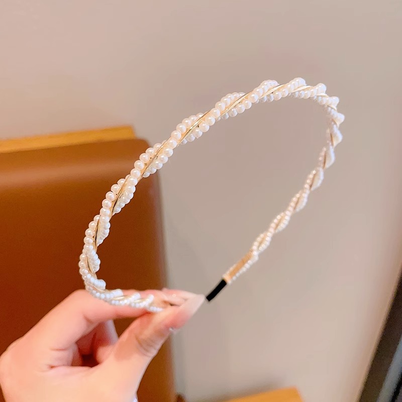 Super Hada niña princesa tocado horquilla de alto sentido de los niños perla diadema niña Mori Hada belleza no apretado pelo paquete