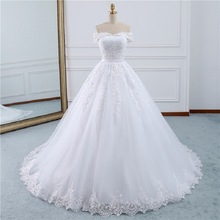 luxury bridal WEDDING gown lace up wedding dresses PLUS SIZE