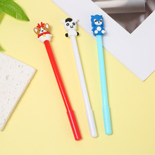 圣诞立体麋鹿造型中性笔全针管顺滑水性笔小学生文具礼品奖品批发