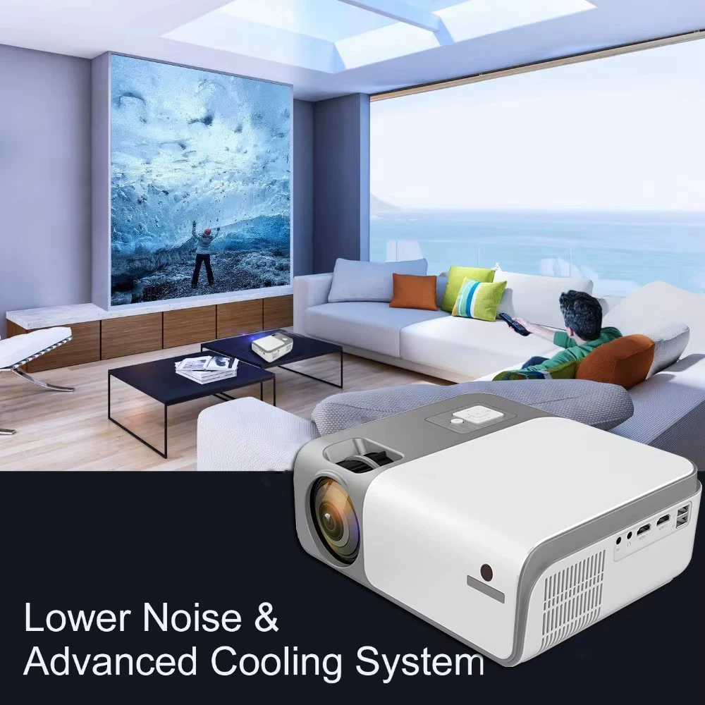 Новый проектор Full HD 1080P с Wi‑Fi, удобный беспроводной дубляж с экрана телефона, для дома и офиса, большой экран