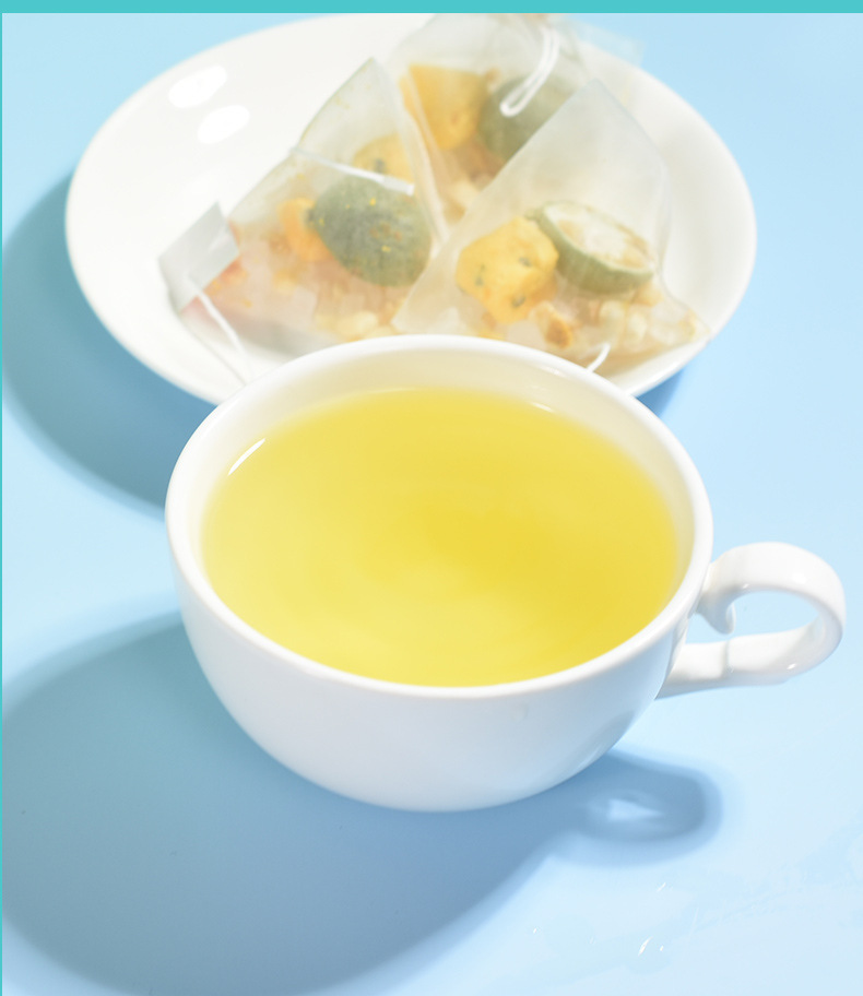 Kumquat Lemon Passion Fruit Tea 200g Triangle Tea Bags Freeze Dried Fruit Tea for Office Home Travel preparation