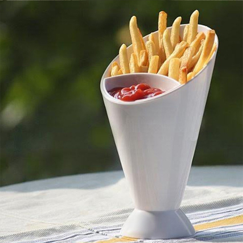 Western French Fries Cup Vegetable Salad Cup Creative Oblique Western Tableware Cup