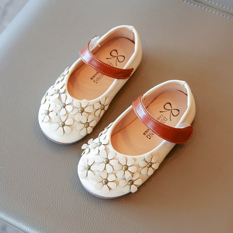 Children's shoes, cute footwear for leather shoes for princess, boho style, 2022, trend of season