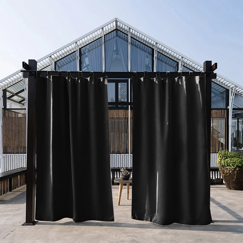 Cortinas terminadas para dropshipping transfronterizo, cortinas impermeables y resistentes a la lluvia de alta precisión, cortinas para exteriores, balcones, cenadores, parasoles y cortinas opacas. image 10