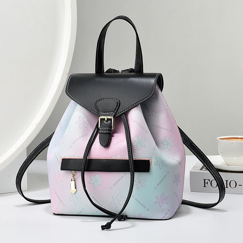 Nueva mujer de mediana edad mochila de viaje de cuero suave mochila pequeña bolsa de doble propósito mochila de gran capacidad bolsas de mujer