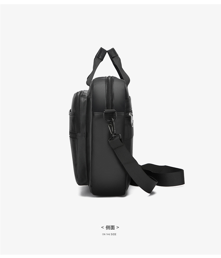 The new 2024 minimalist and sophisticated briefcase men's large-capacity casual sports single-shoulder bag is water-resistant for cross-border use undefined