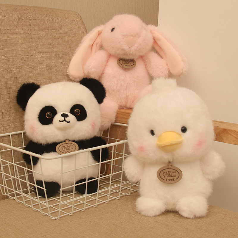 Nueva muñeca de máquina de garras suave y linda, juguetes de peluche, puestos de lanzamiento de bodas, muñecas, animales de paraíso, muñecas al por mayor