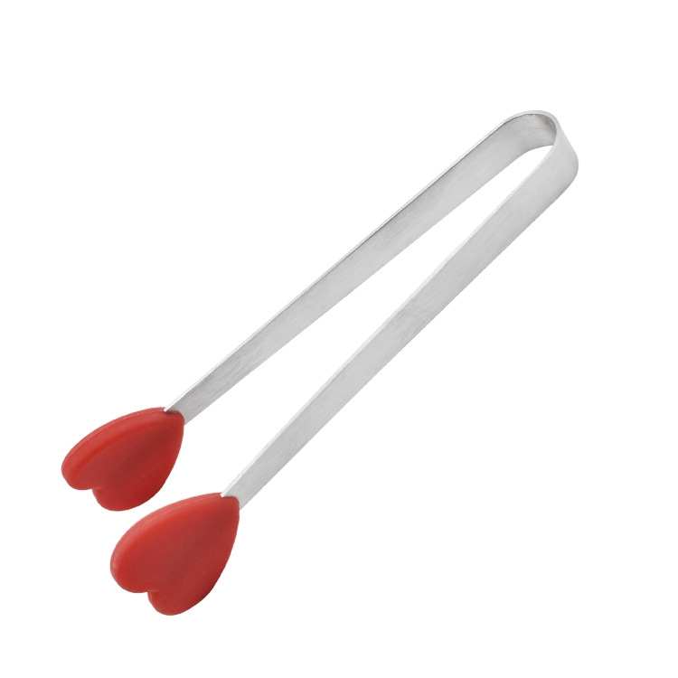 Silicone non-slip kitchenware heart shaped stainless steel