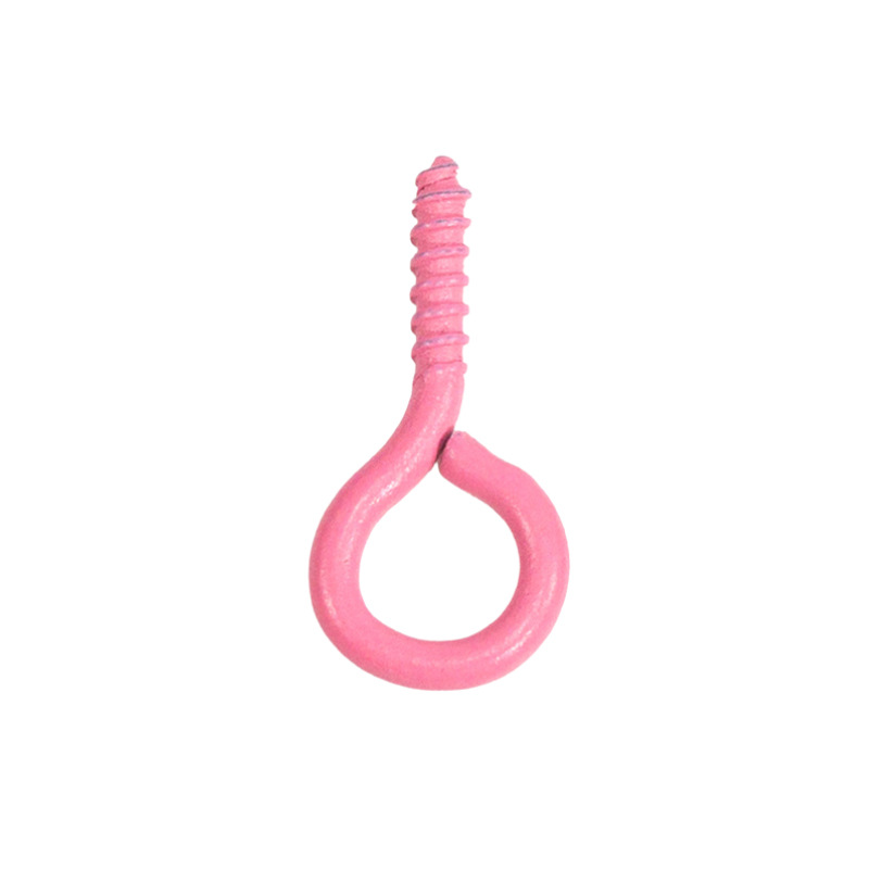 Accesorios de la joyería DIY 100 color spray pintura ovejas cuerno clavo tornillo ojo mirando teléfono caso colgante llavero