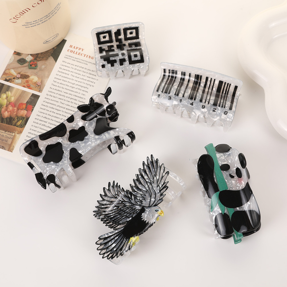 New Autumn and Winter Clamp Cute Cartoon Animal Hairpin Panda Fun Personalized Hair Accessories Hairpin Women's Hairpin
