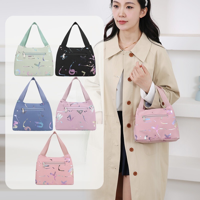 Large-Capacity Casual Handbag for Female Office Workers, New Style Portable Lunch Bag for Commuting, Portable Mobile Phone and Change Storage Bag for Going Out