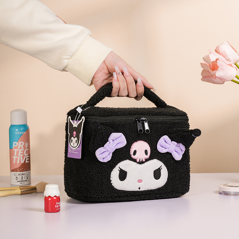 サンリオ ハローキティ ダウン ソフトクラウド 化粧品バッグ 大容量 高価値 ポータブル トラベル ストレージ バッグ|undefined