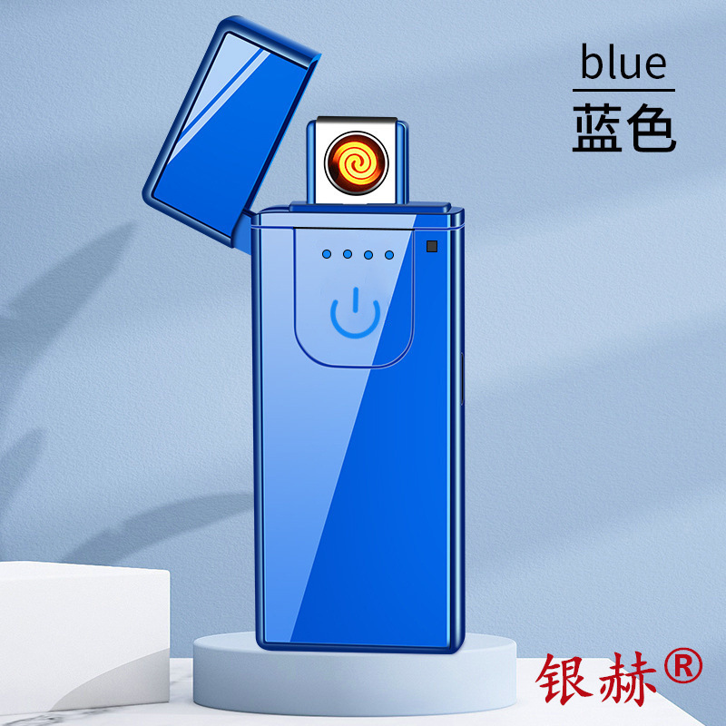 新型タッチセンシングライターusb充電両面点火防風超薄型クリエイティブ広告プレゼント卸売り|undefined