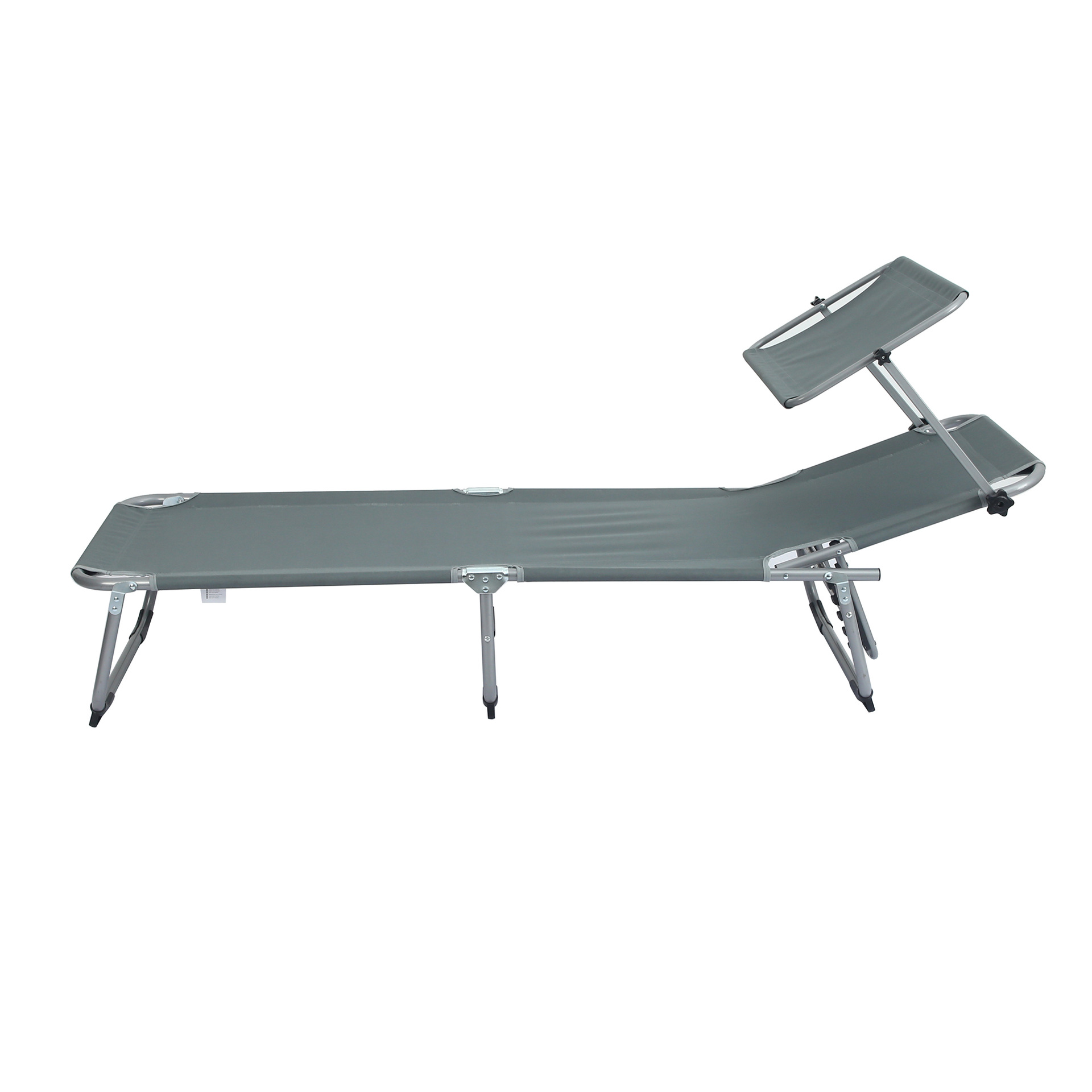 Cama plegable Wowding para uso doméstico, sencilla cama individual para siestas, silla de playa para ocio, cama plegable portátil con parasol para camping, venta al por mayor.