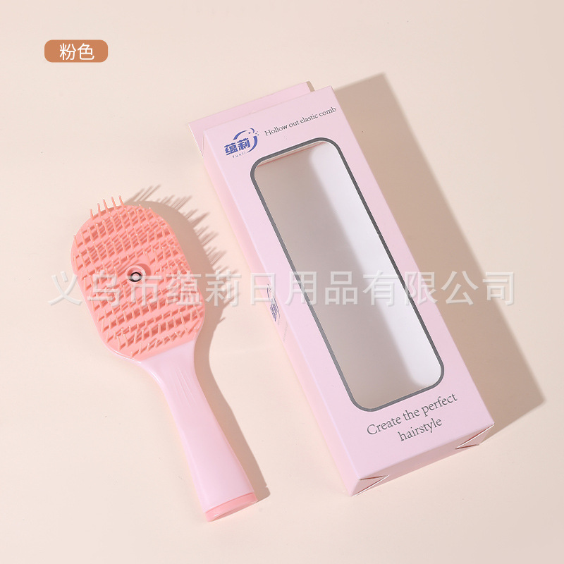 Peine para el cuidado del cabello con aceite esencial Yunli, distribuye el líquido uniformemente sin ensuciar las manos, suaviza el encrespamiento, fortalece las raíces del cabello y crea un estilo voluminoso.
