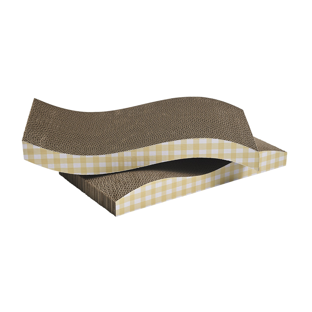 Cat scratching board, corrugated cardboard rectangular nest & scratcher, multiple sizes (small to large)