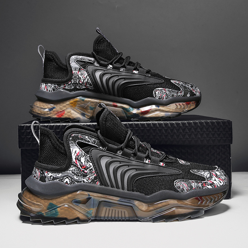 Men's Summer 2022 New Breathable Mesh Ox Year AJ Fashion Running Casual Sports Father Trendy Shoes Ins